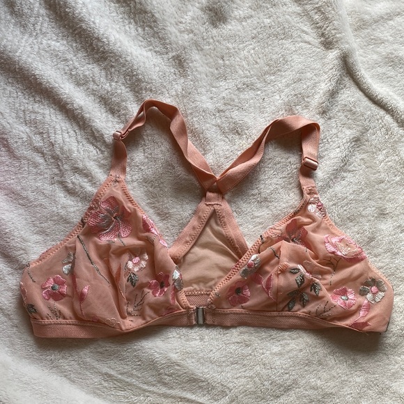 Coral floral bralette - Picture 2 of 4